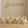 3D-geprinte cupcake topper in de vorm van een handje dat de leeftijd aangeeft